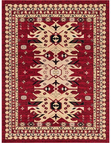 Red Heris Rug