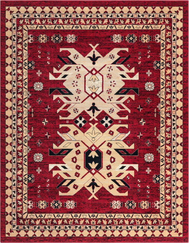 Detail image of 7' 10 x 10' Heriz Design Rug