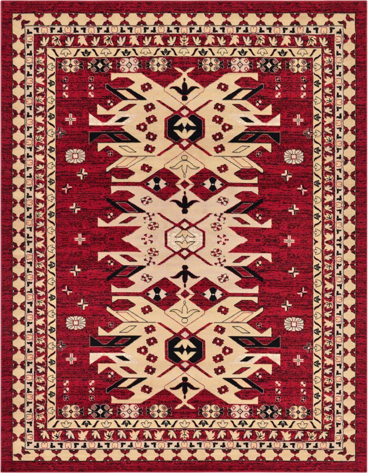Detail image of 9' x 12' Heriz Design Rug