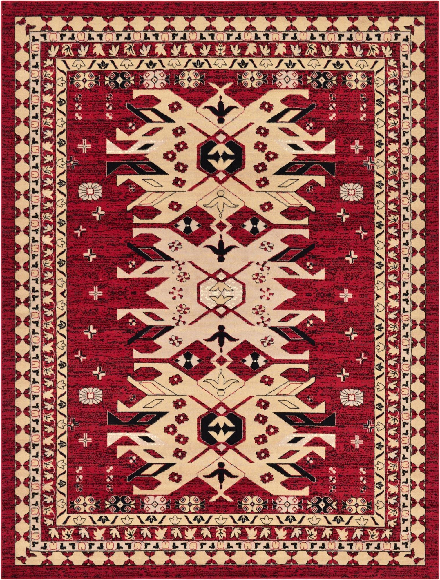 9' x 12' Heriz Design Rug