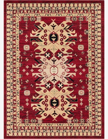 7' x 10' Heriz Design Rug