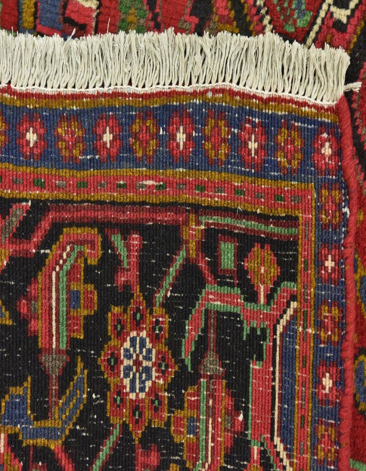 Detail image of 6' 6 x 9' 3 Hand Knotted Heriz Persian Wool Rug