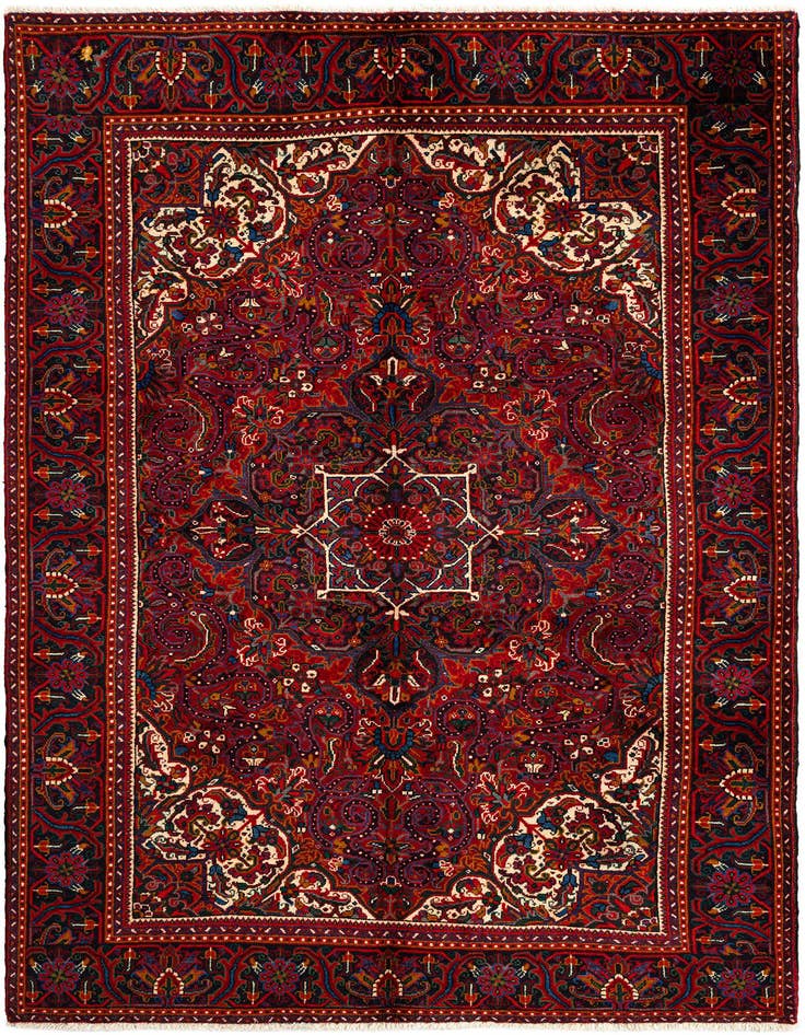 Detail image of 6' 11 x 10' 2 Heriz Wool Rug