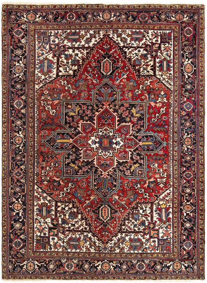Detail image of 8' x 11' 3 Heriz Wool Rug