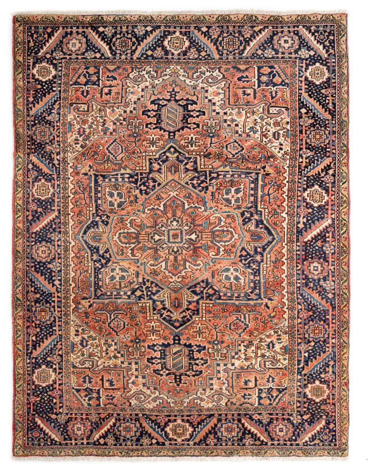 Detail image of 8' 6 x 11' 10 Heriz Wool Rug