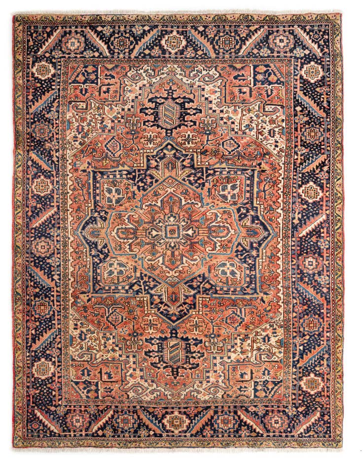 Detail image of 8' 6 x 11' 10 Heriz Wool Rug