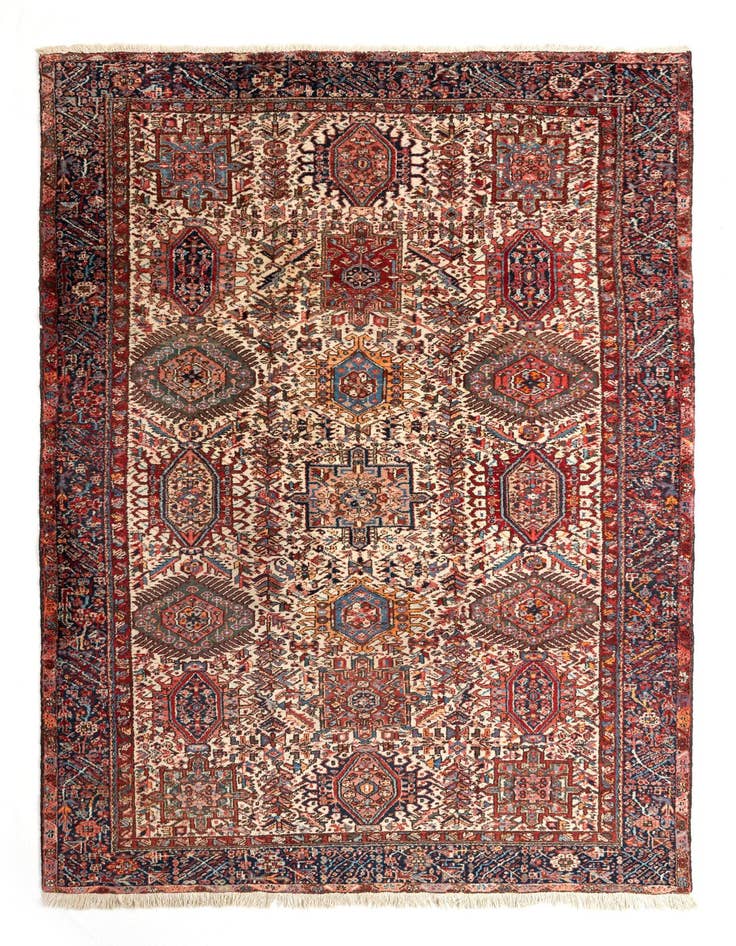 Detail image of 7' 10 x 11' 2 Heriz Wool Rug