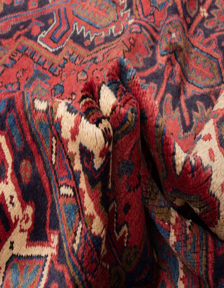 Detail image of 9' 8 x 12' 6 Heriz Wool Rug