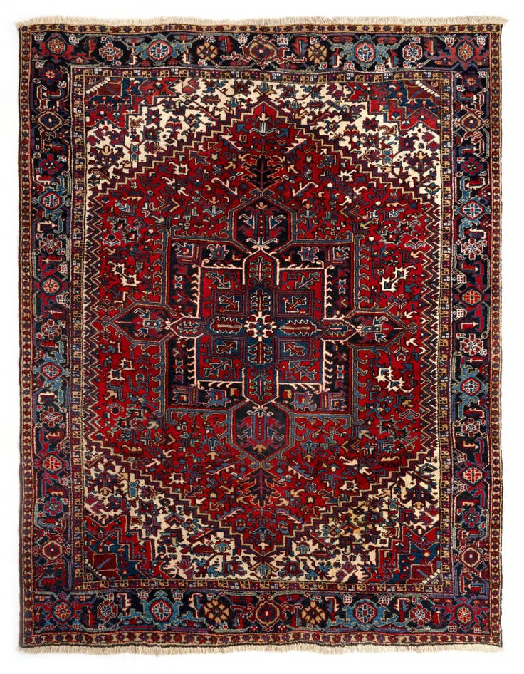 Detail image of 8' 8 x 11' 2 Heriz Wool Rug
