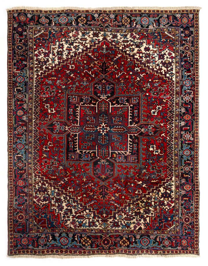 8' 8 x 11' 2 Heriz Wool Rug