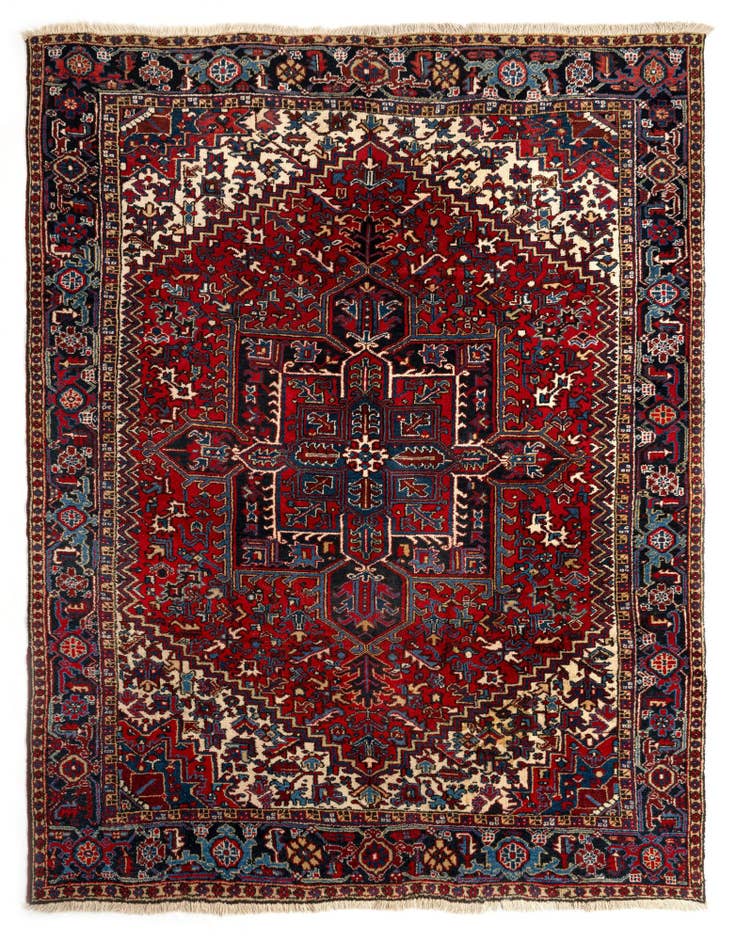 Detail image of 8' 8 x 11' 2 Heriz Wool Rug