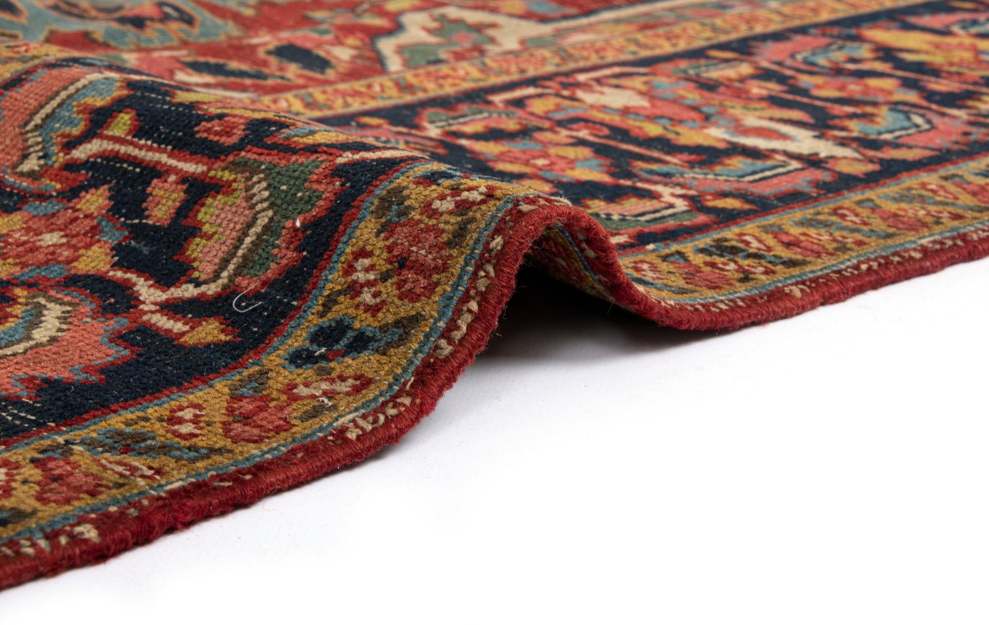 6' 9 x 9' 2 Heriz Wool Rug