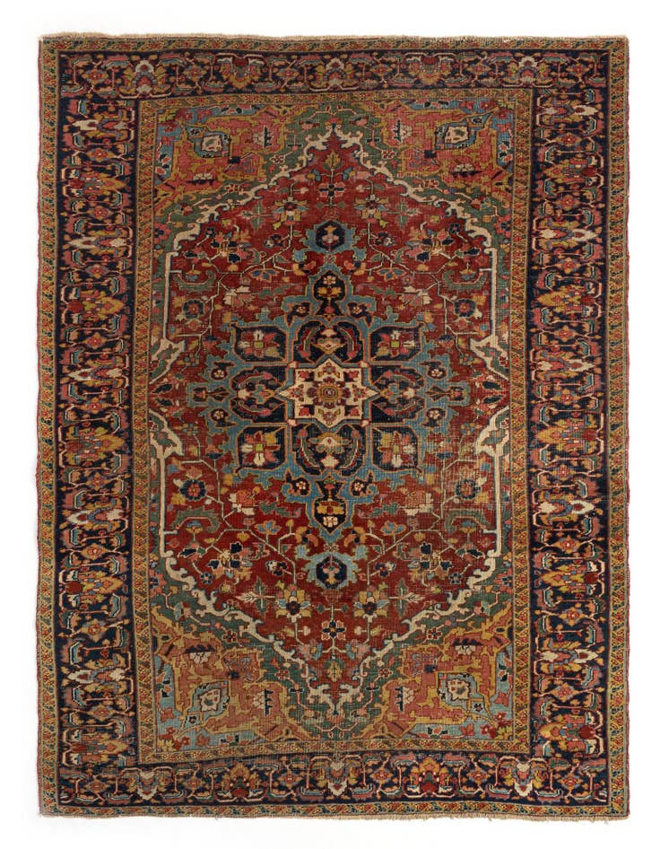 Detail image of 6' 9 x 9' 2 Heriz Wool Rug