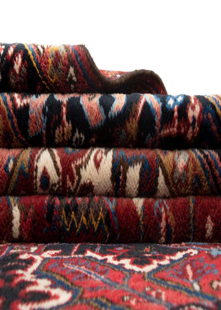 8' 2 x 11' 8 Hand Knotted Heriz Persian Wool Rug