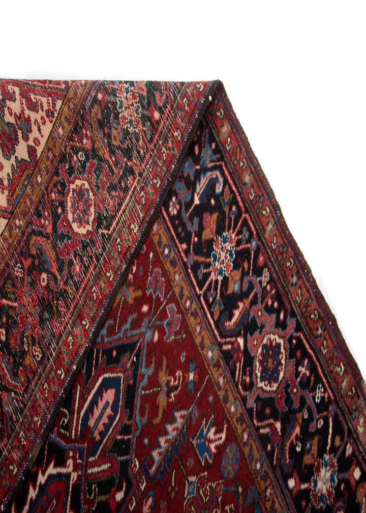 8' 2 x 11' 8 Hand Knotted Heriz Persian Wool Rug