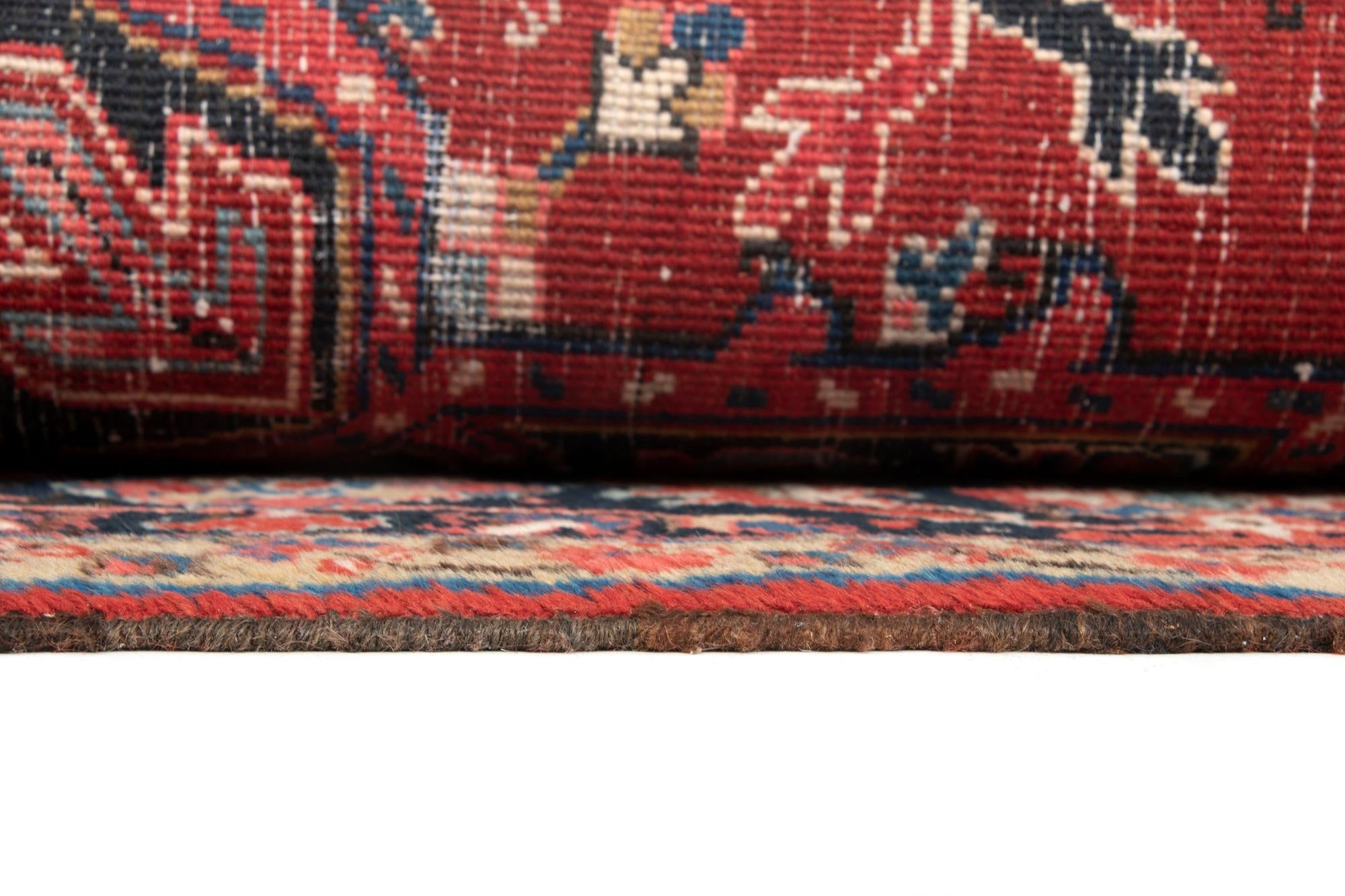 8' 6 x 11' 10 Hand Knotted Heriz Persian Wool Rug