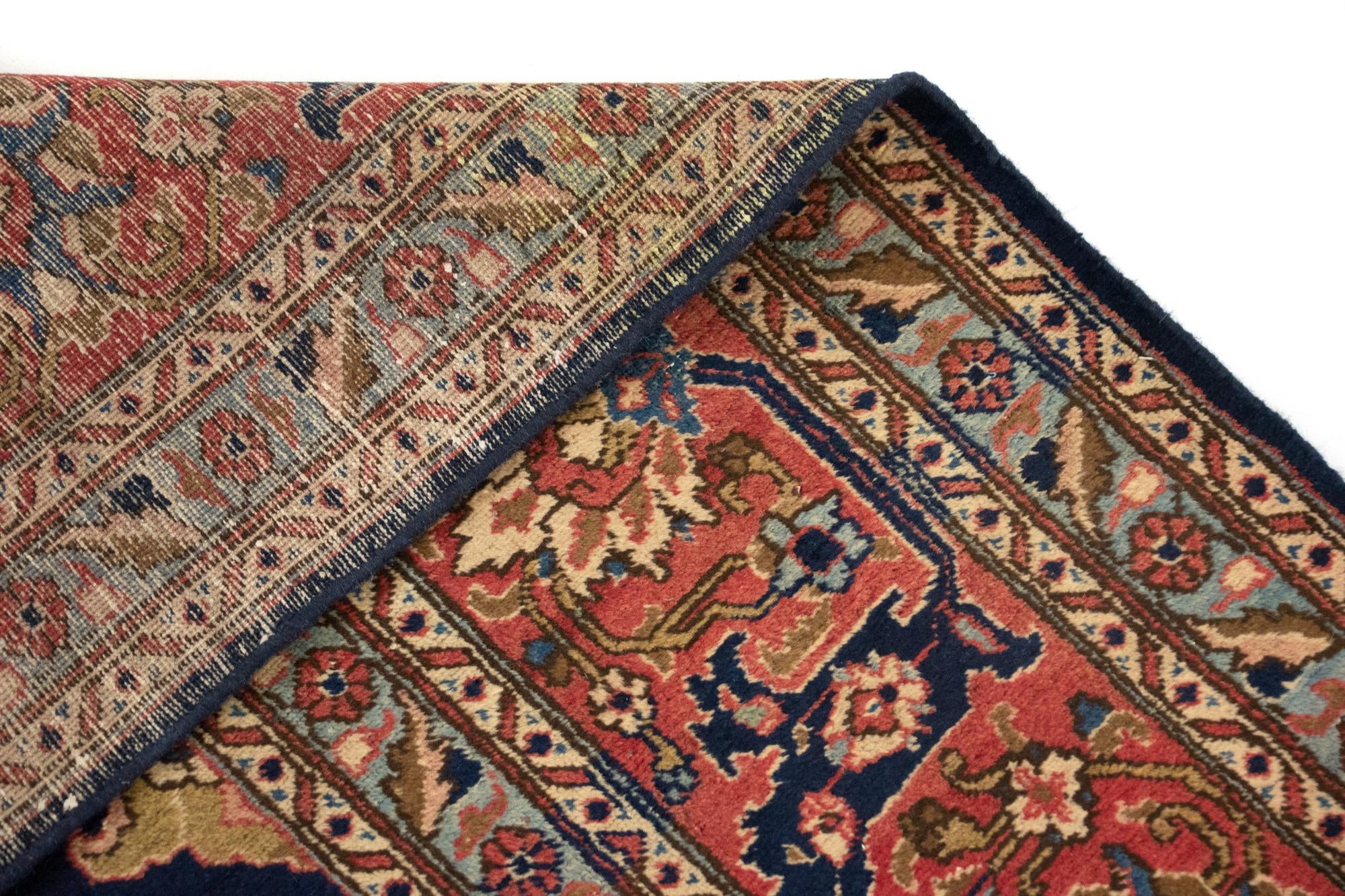 9' 11 x 12' 7 Hand Knotted Heriz Persian Wool Rug