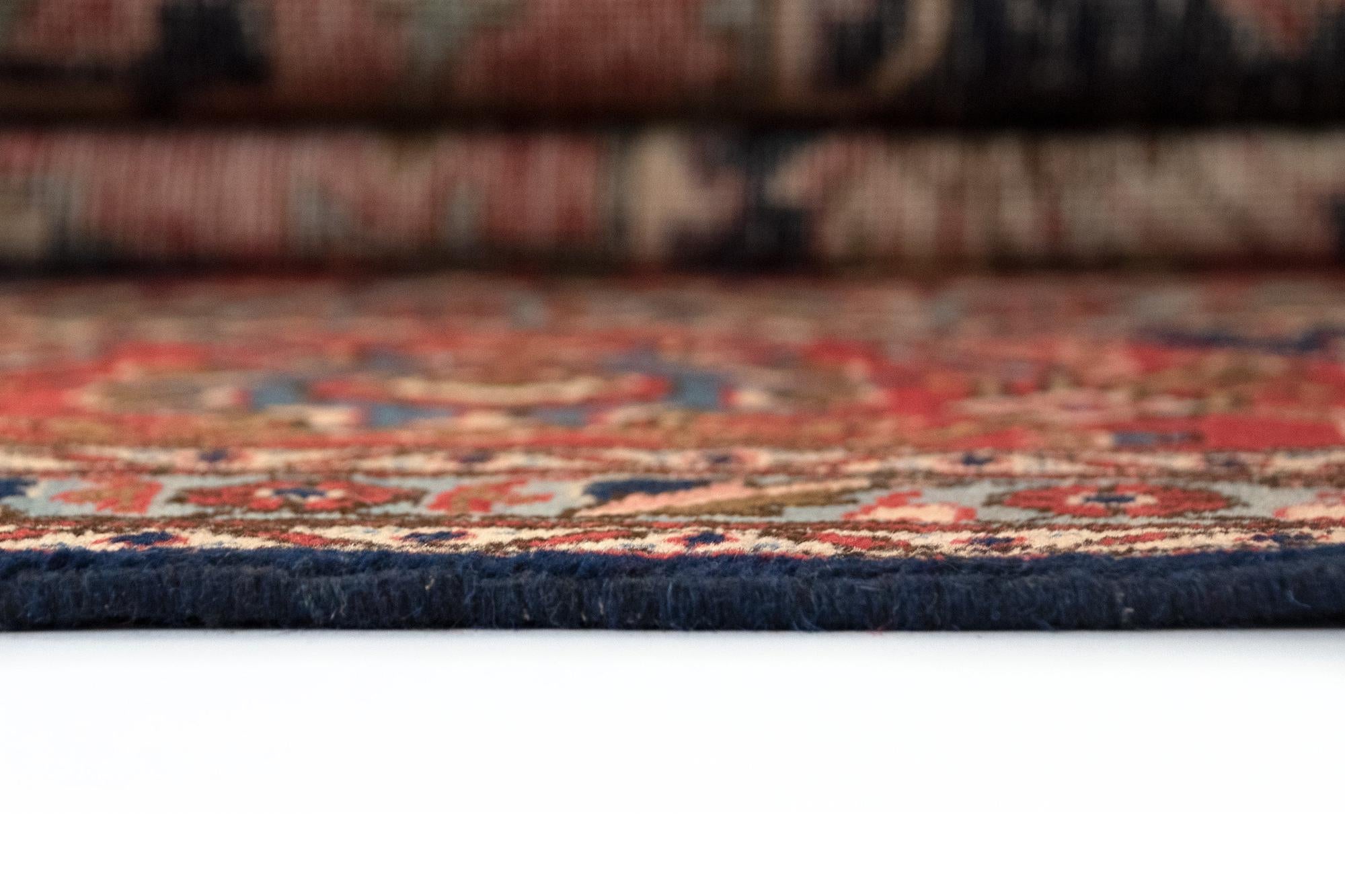 9' 11 x 12' 7 Hand Knotted Heriz Persian Wool Rug