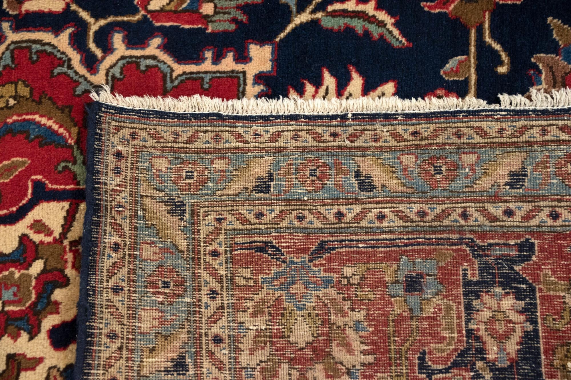 9' 11 x 12' 7 Hand Knotted Heriz Persian Wool Rug