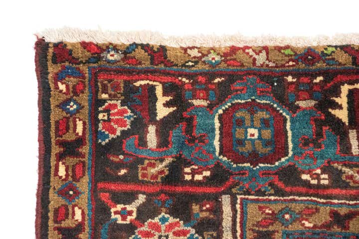 8' 3 x 10' 10 Hand Knotted Heriz Persian Wool Rug