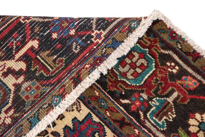 8' 3 x 10' 10 Hand Knotted Heriz Persian Wool Rug