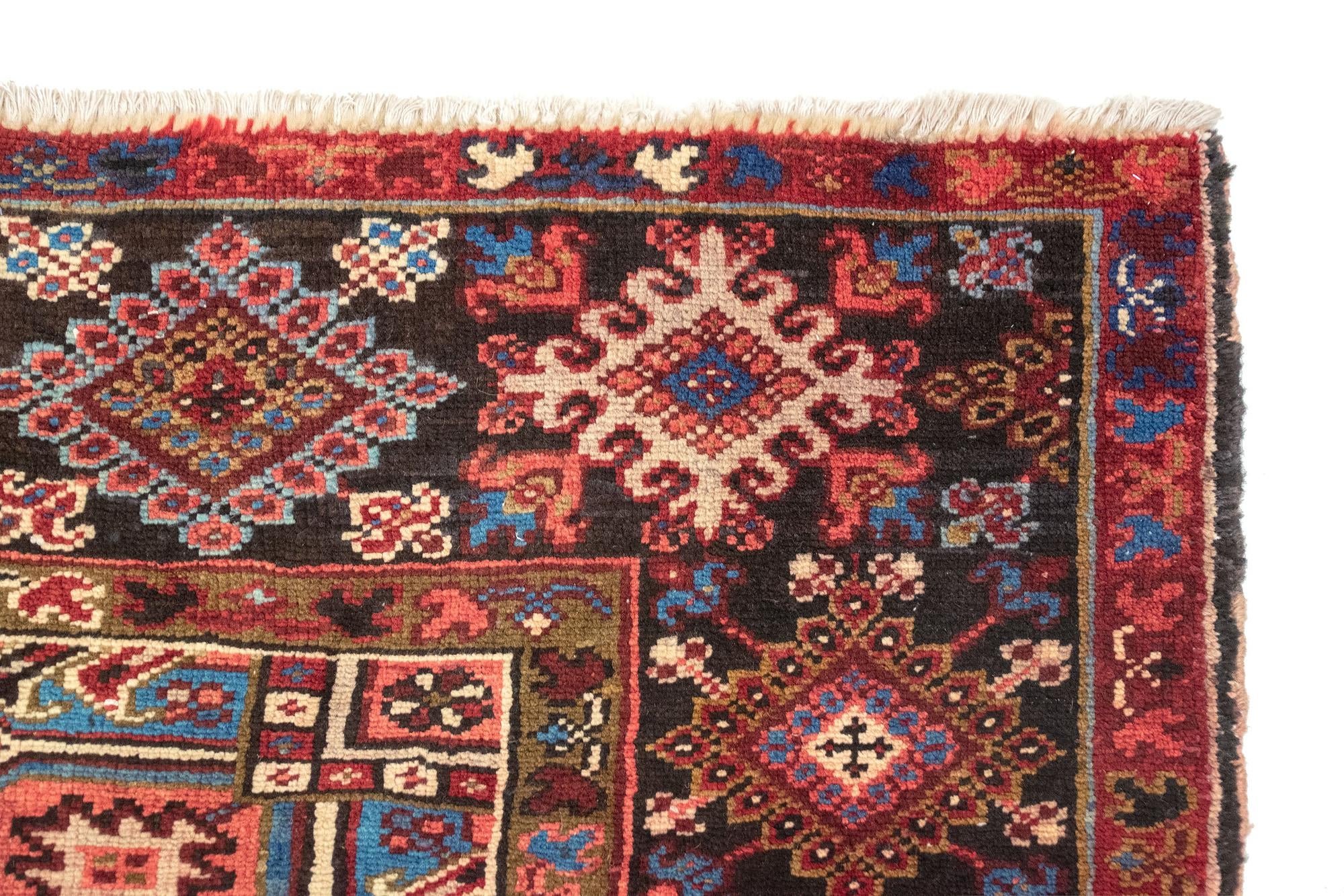 8' 11 x 11' 6 Hand Knotted Heriz Persian Wool Rug