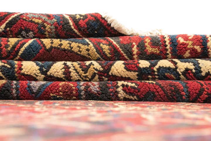 7' 5 x 10' 3 Hand Knotted Heriz Persian Wool Rug