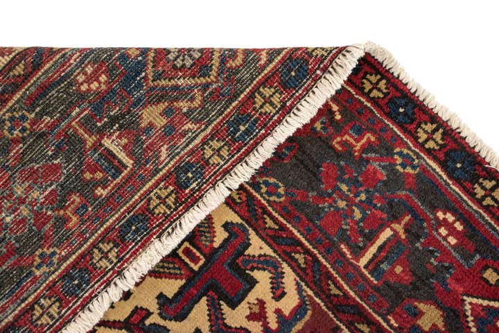 7' 5 x 10' 3 Hand Knotted Heriz Persian Wool Rug