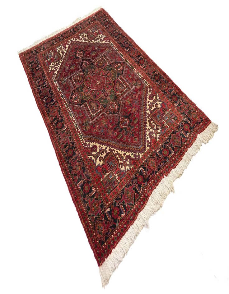 Detail image of 6' 6 x 9' 11  Hand Knotted Heriz Persian Wool Rug