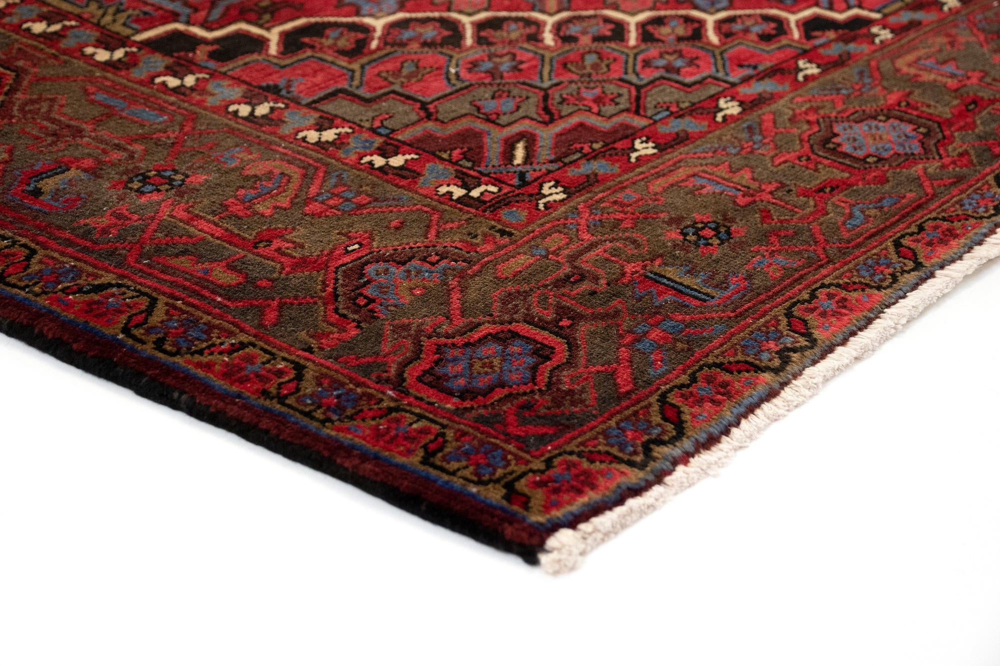 10' 3 x 12' 2 Hand Knotted Heriz Persian Wool Rug