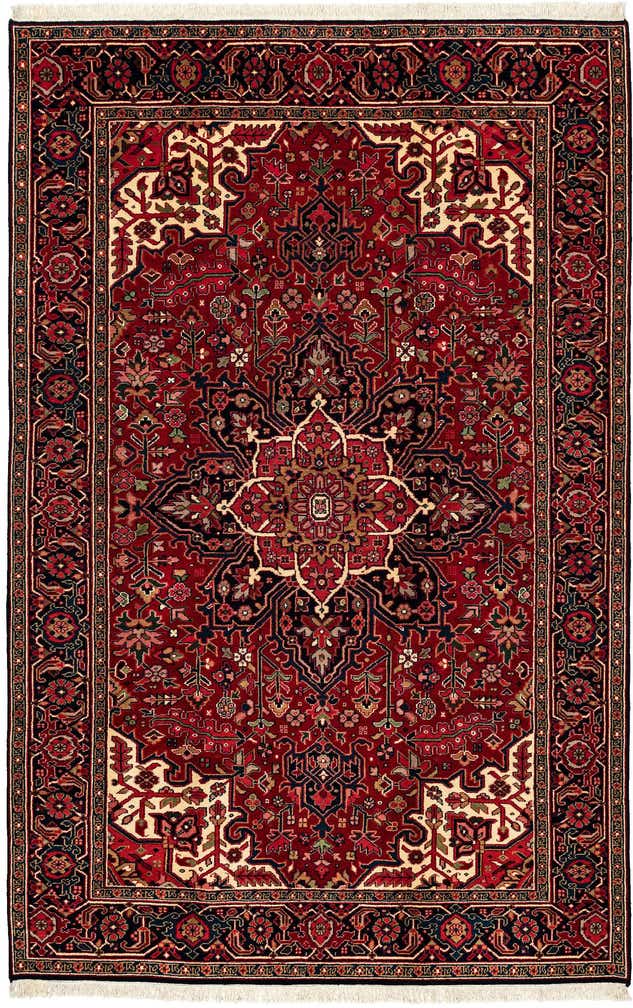 7' 2 x 11' 2 Hand Knotted Heriz Wool Rug