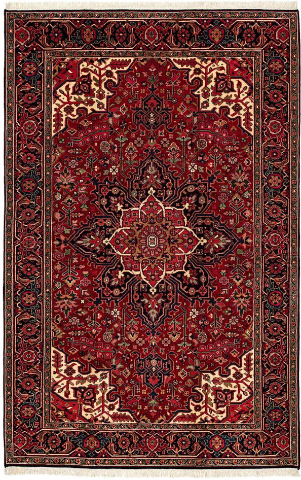 Detail image of 7' 2 x 11' 2 Hand Knotted Heriz Wool Rug