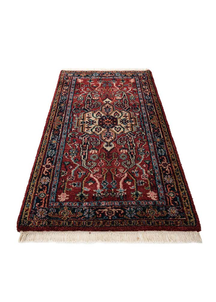 3' 2 x 5' 5 Hand Knotted Heriz Wool Rug