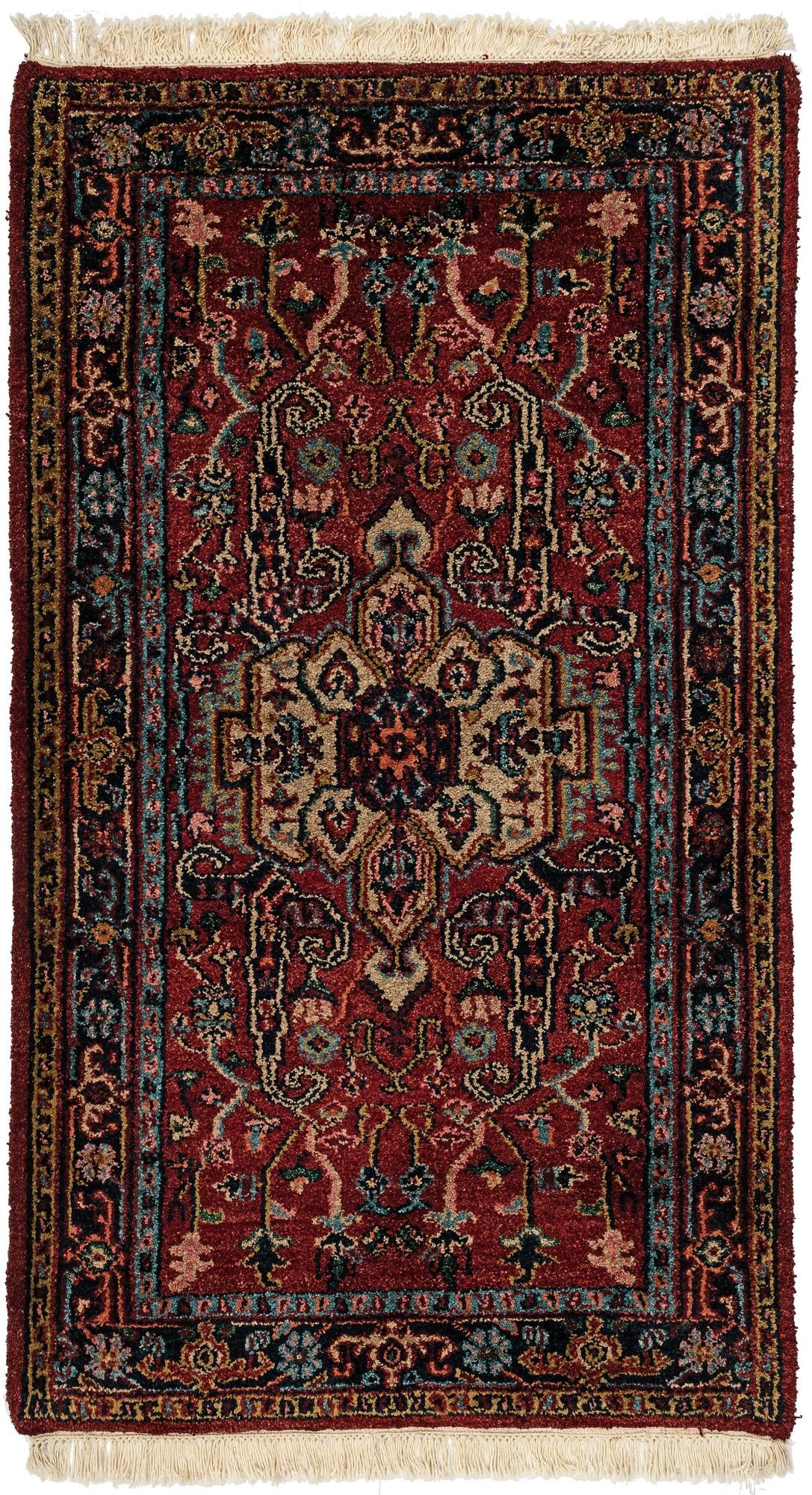3' 2 x 5' 5 Hand Knotted Heriz Wool Rug