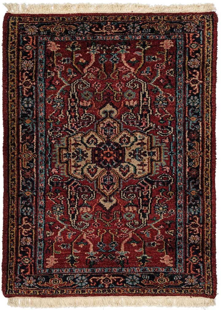 3' 2 x 5' 5 Hand Knotted Heriz Wool Rug