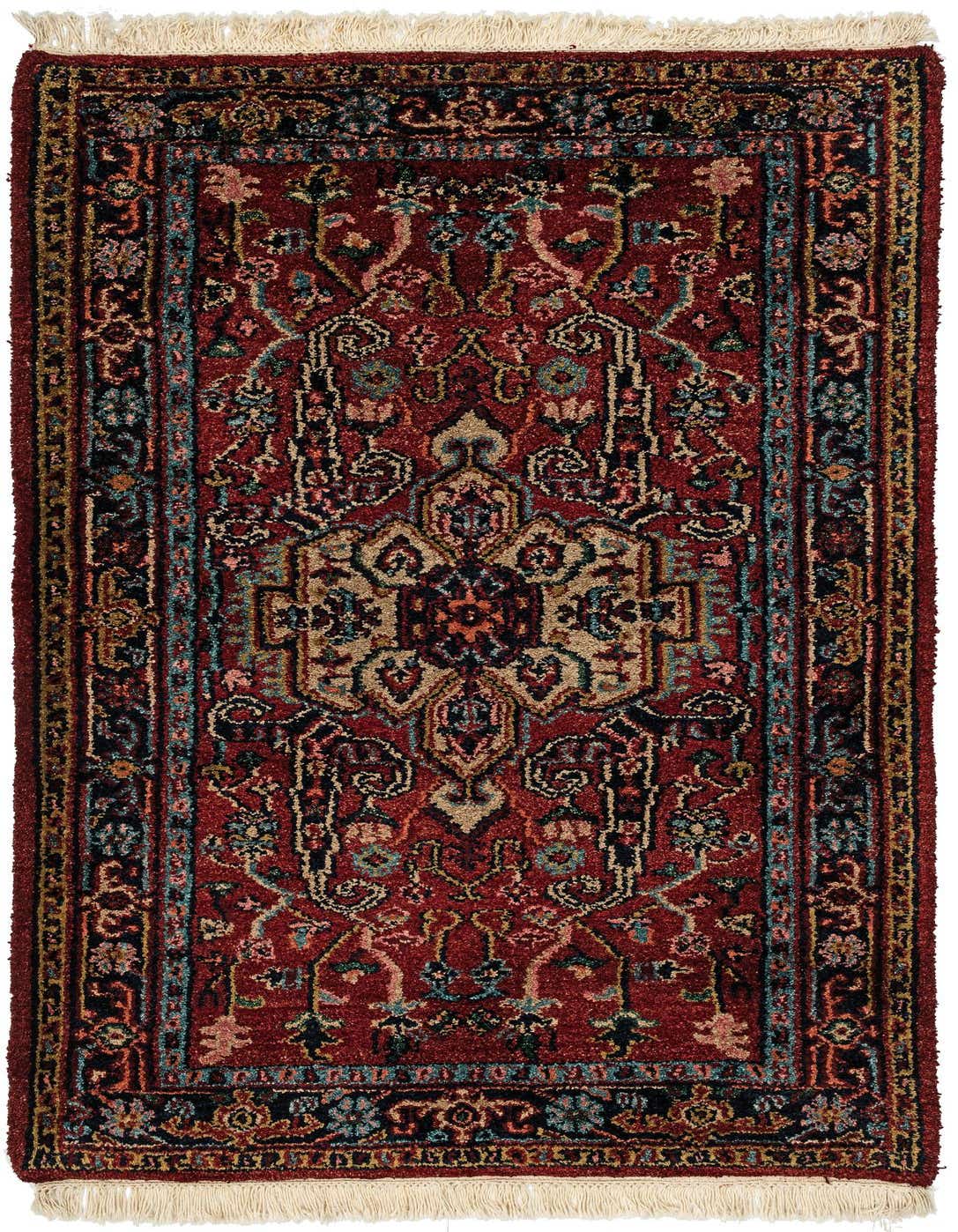 3' 2 x 5' 5 Hand Knotted Heriz Wool Rug
