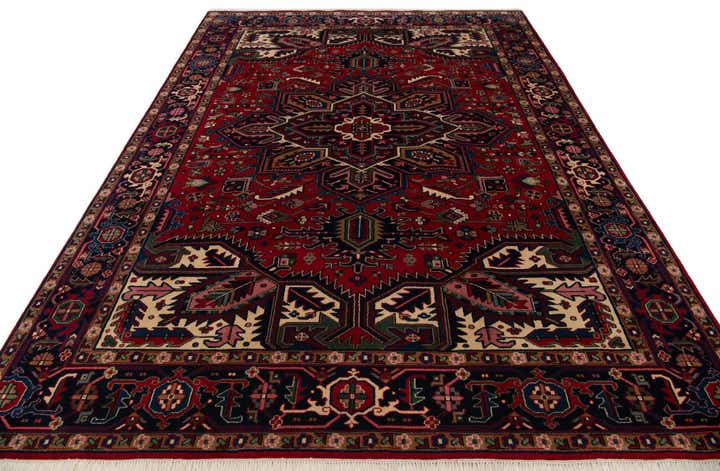 250cm x 345cm anudado a mano Heriz Alfombra Lana