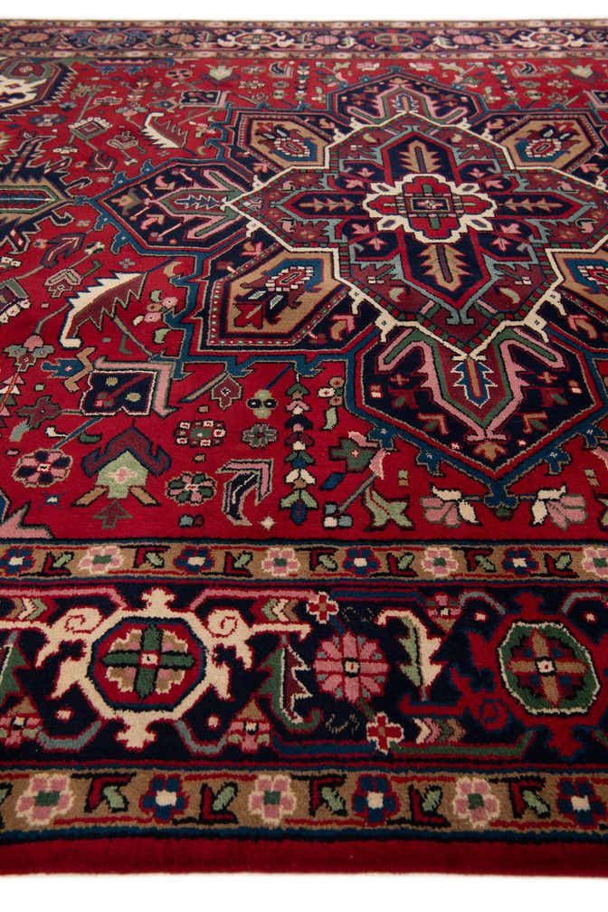 250cm x 345cm anudado a mano Heriz Alfombra Lana