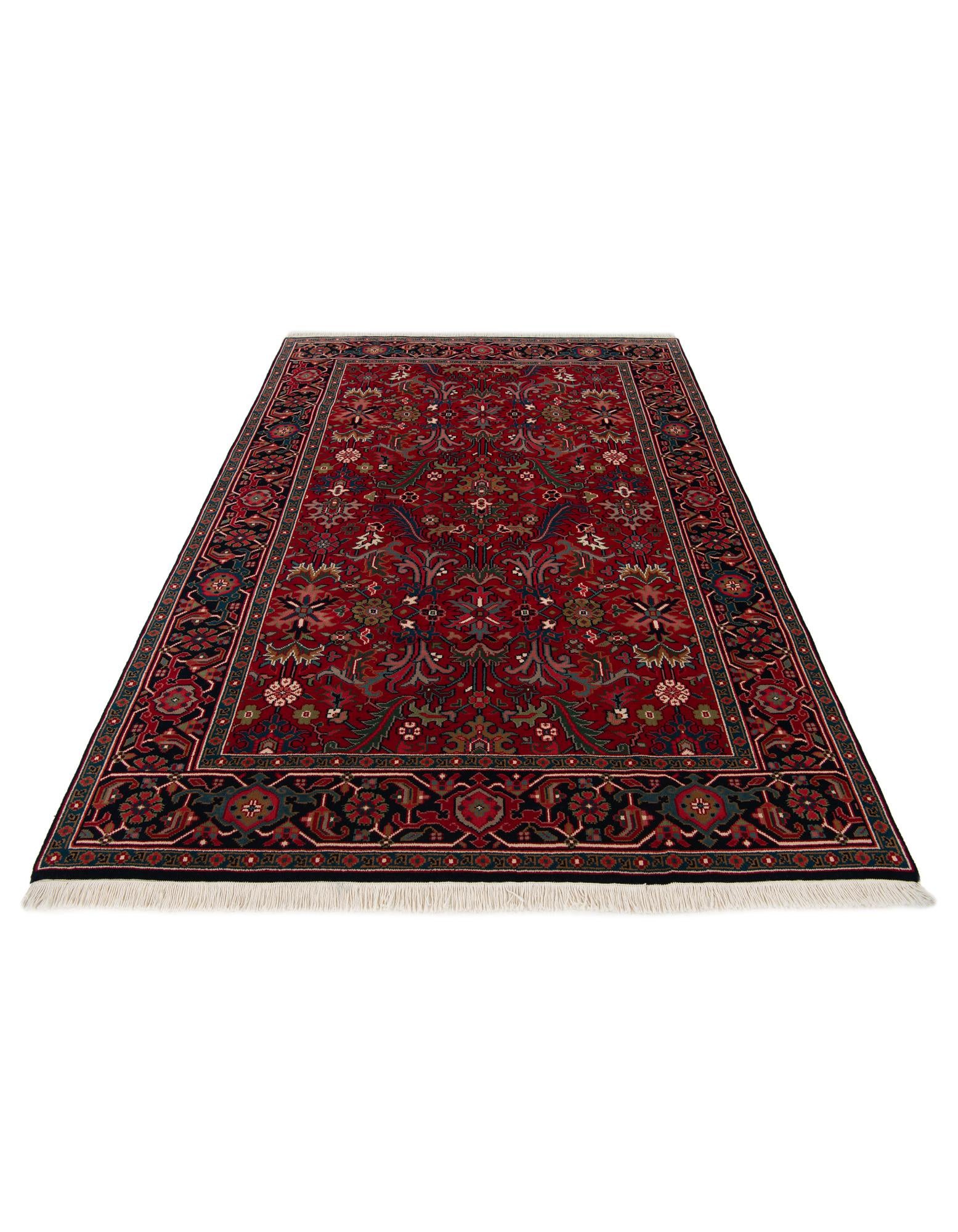 Red 6' 2 x 8' 8 Hand Knotted Heriz Wool Rug | Rugs.com
