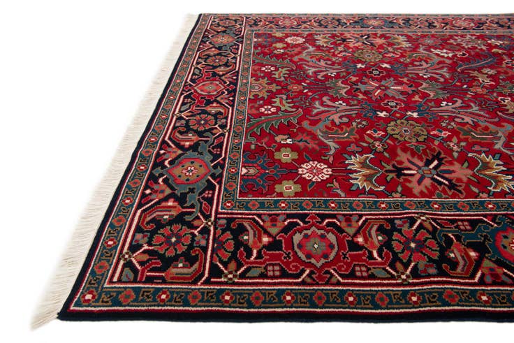 Detail image of 6' 2 x 8' 8 Hand Knotted Heriz Wool Rug