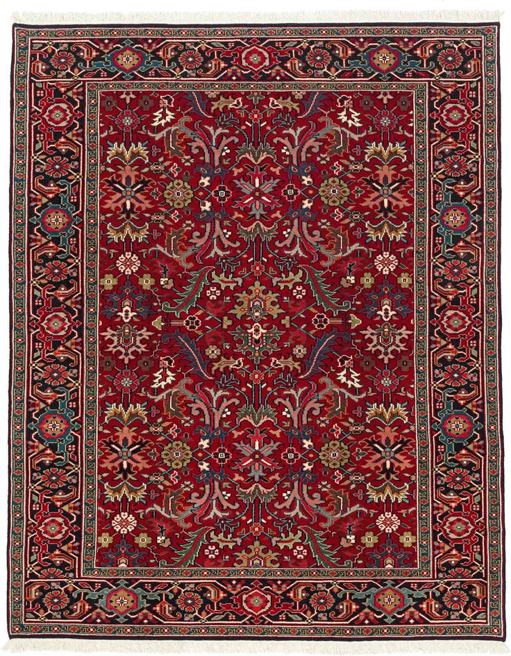 Detail image of 6' 2 x 8' 8 Hand Knotted Heriz Wool Rug