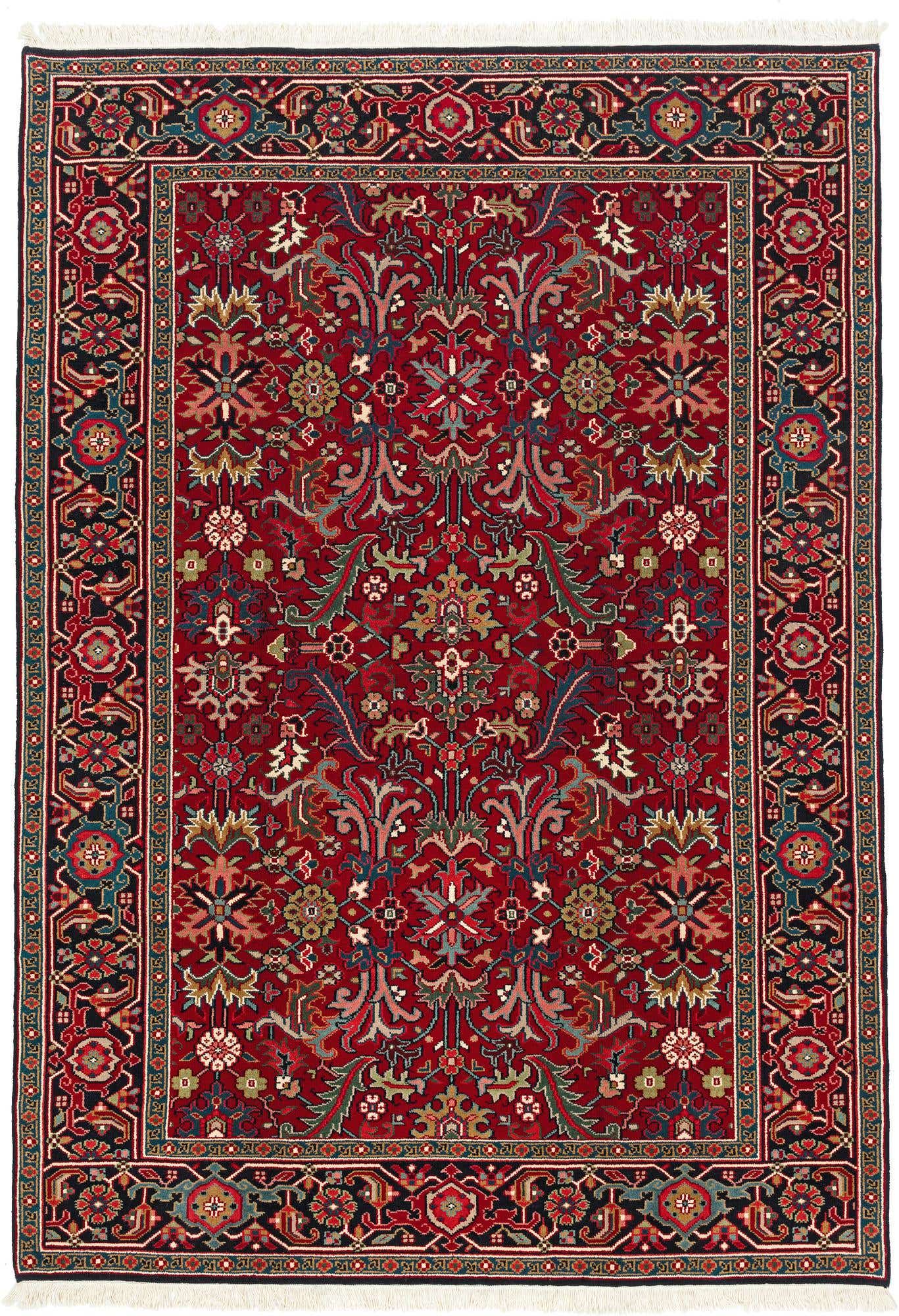 6' 2 x 8' 8 Hand Knotted Heriz Wool Rug