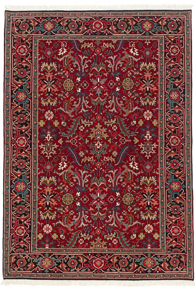 Detail image of 6' 2 x 8' 8 Hand Knotted Heriz Wool Rug