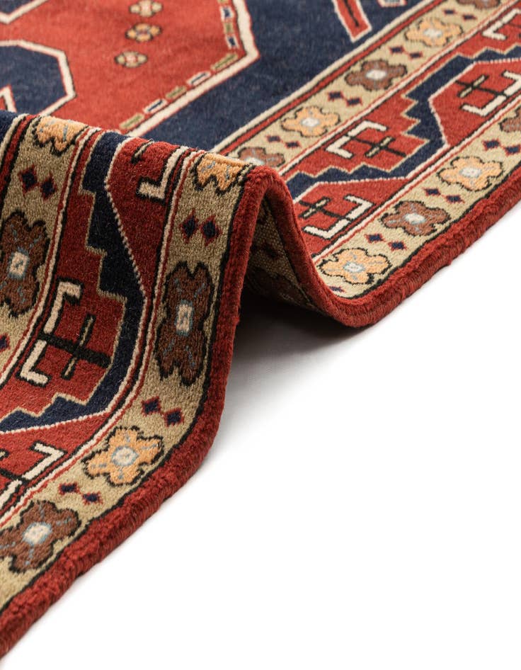 Detail image of 5' 2 x 8' 2 Hand Knotted Heriz Wool Rug