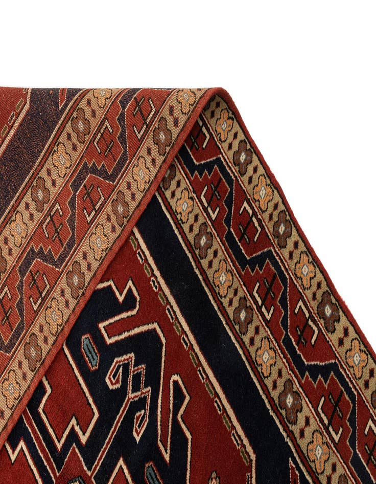 Detail image of 5' 2 x 8' 2 Hand Knotted Heriz Wool Rug