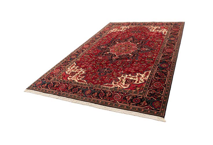 Detail image of 8' 1 x 12' Hand Knotted Heriz Wool Rug