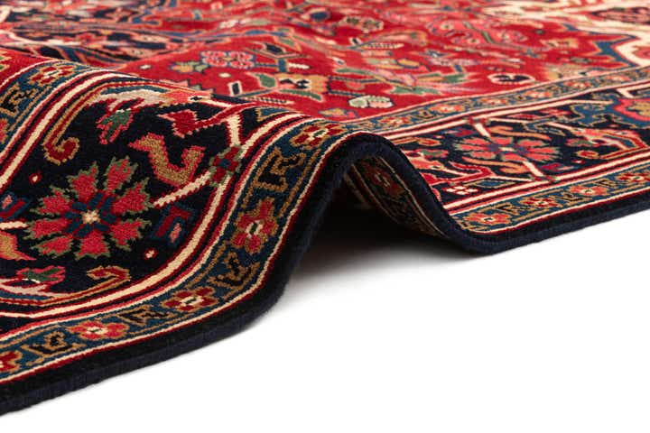 8' 1 x 12' Hand Knotted Heriz Wool Rug