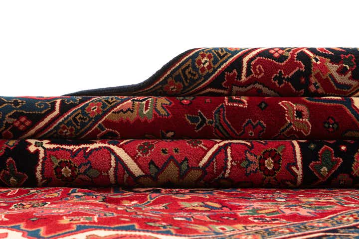 8' 1 x 12' Hand Knotted Heriz Wool Rug