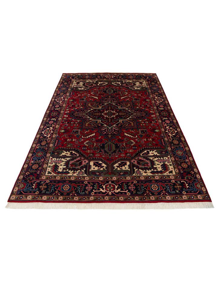 8' x 10' 5 Heriz Wool Rug