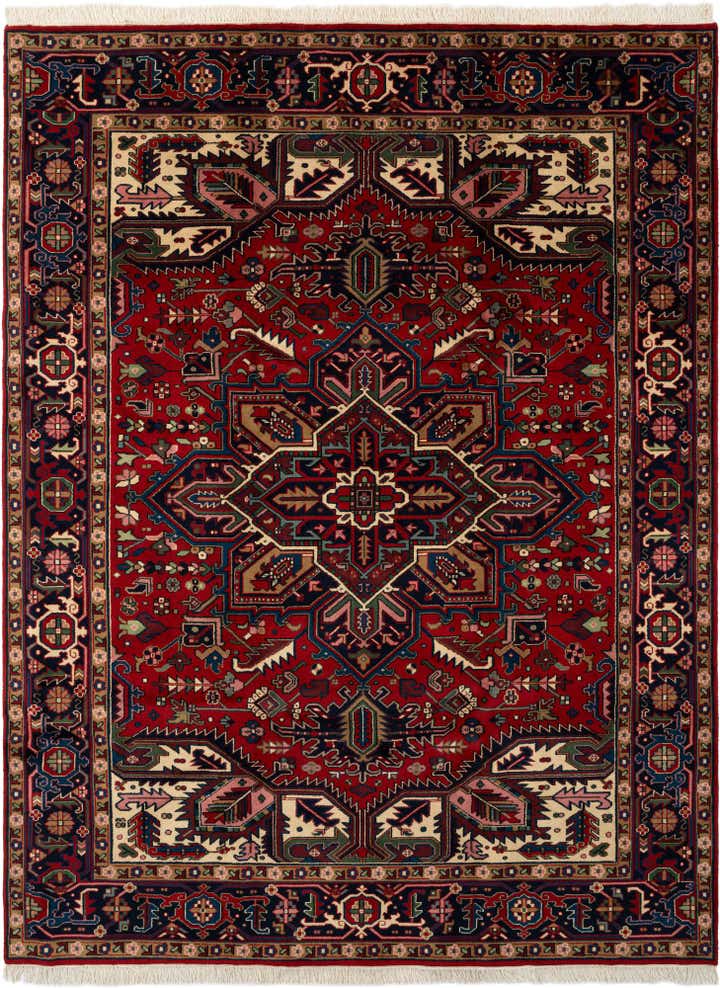 8' x 10' 5 Heriz Wool Rug